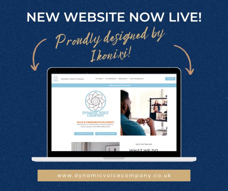 Dynamic Voice Company UK website design launch