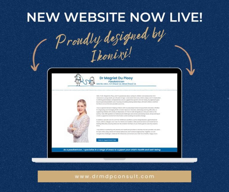 Dr Magriet Du Plooy website design launch